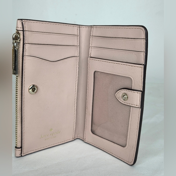 Kate Spade 6"x3" Inch Pink Leather Wallet - Picture 4 of 12